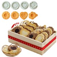 Valentines Day Sandwich Biscuit Mould 3D Cookie Embossing Mould Flower Love Heart Fruit Animal Shaped Baking Cake Mold Set Bread Cake  Cookie Accesso