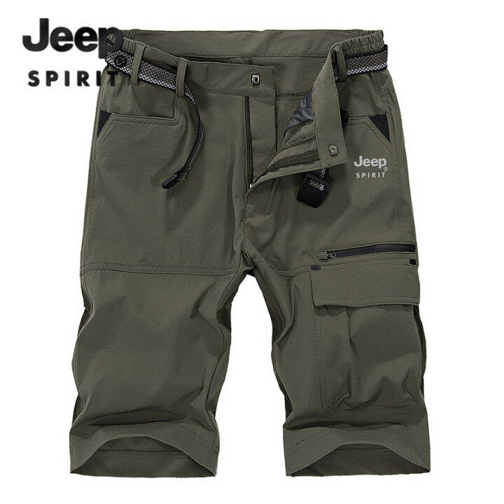 JEEP SPIRIT Men's Shorts Quick Dry Casual Shorts Men's Summer New Loose