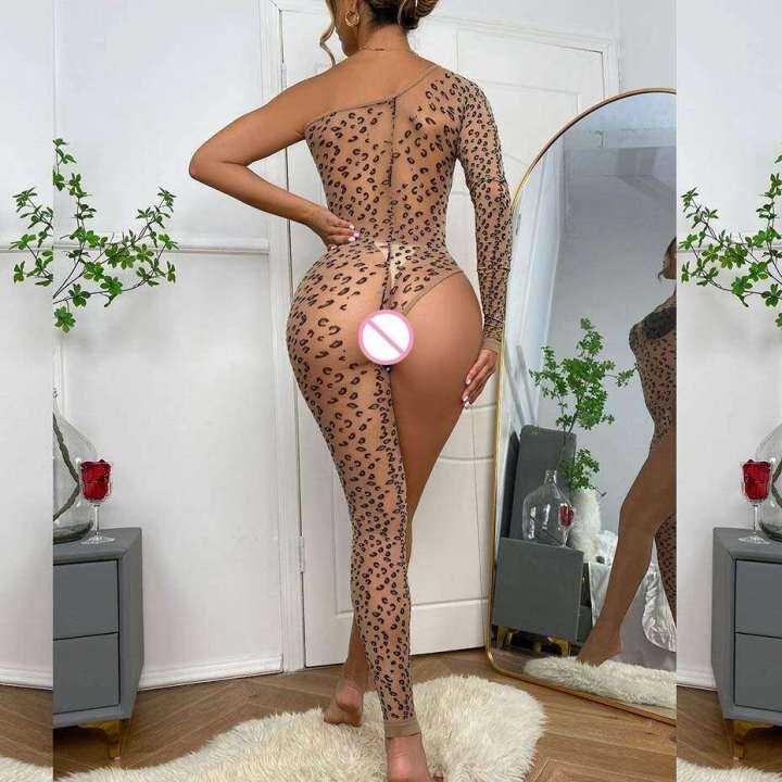 2023-korean-porn-underwear-women-bodysuit-lingerie-leopard-single-leg-bodystockings-transparent-lace-erotic-lingerie-porno-costumes