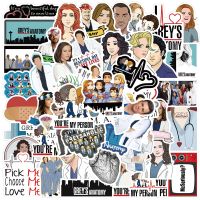 10/30/50pcs TV Show Greys Anatomy Stickers Funny Waterproof Decal Skateboard Laptop Phone Bike Car Luggage Cool Doctors Stickers