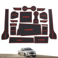 ZUNDUO Anti-Slip Gate Slot Cup Mat For ISUZU D-MAX 2021 - 2023 DMAX Non-Slip Door Groove Pad Car Interior Essories Coaster