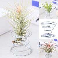 QianXing Shop Silver Metal Spring Shape Air Pineapple Spring Base Desk Decoration Household Items