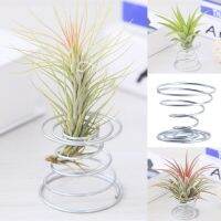 Mode Shop Silver Metal Spring Shape Air Pineapple Spring Base Desk Decoration Household Items