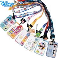 Disney Credential Holder Mickey Mouse Hanging Neck Long Rope Card Holders Toy Story Campus Id Card Holder Stitch Badge Holder