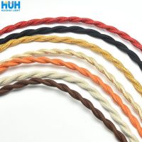 ✣♤♞ Multicolor Color Braided Twisted Wire DIY Lamp Twisted Wire 2×0.75 Square Edison Retro Power Cord