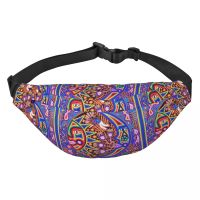 Fashion Mexican Huichol Sun Moon Fanny Pack Women Men Sling Crossbody Waist Bag for Running Phone Money Pouch Running Belt