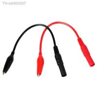 ✢✟◆ 2Pcs Alligator Crocodile Clip Electrical Clamp Probe Red Black MultiMeter Test For Meter Testing