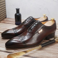 Luxury Brand High Quality Oxford Shoes For Men Italiano Original Genuine Leather Classic Style Dress Shoes Wedding Office Formal