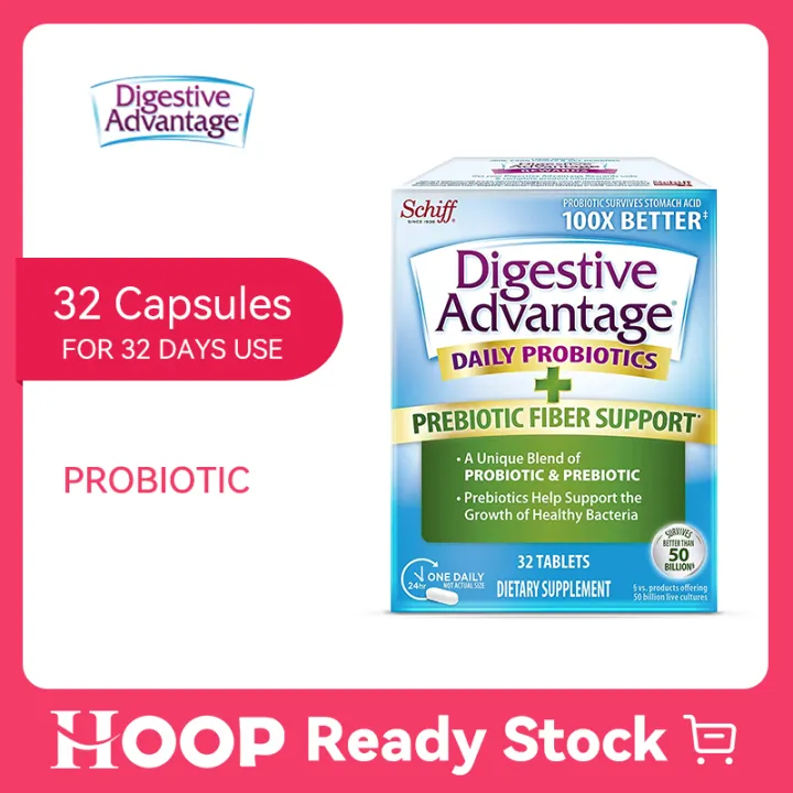 Reckitt Digestive Advantage Daily Probiotics Plus Prebiotic Fiber