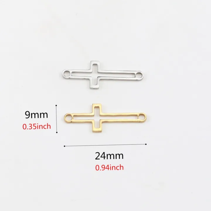 aiovlo-5pcs-lot-stainless-steel-hollow-cross-bracelet-connectors-bracelet-charms-pendant-diy-earring-jewelry-making-accessories