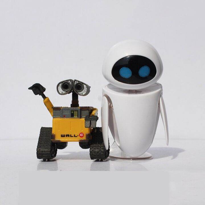 2ชิ้น-ล็อต-walle-robot-walle-และ-eve-pvc-action-figure-ของเล่นตุ๊กตารุ่น