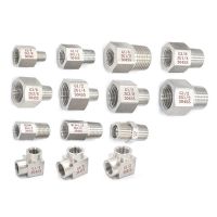 Thickening style High Pressure 304 Stainless Steel Pressure Gauge Adapter Pressure Gauge Pipe Fittings 1/8 39; 39; 1/4 39; 39; 3/8 39; 39; NPT