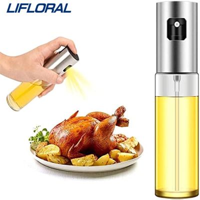 1PC 120ML Glass Kitchen Oil Spray Edible Oil Dispenser For Barbecue Pizza Olive Oil Sprayer Seasoning Bottle Kitchen Accessories