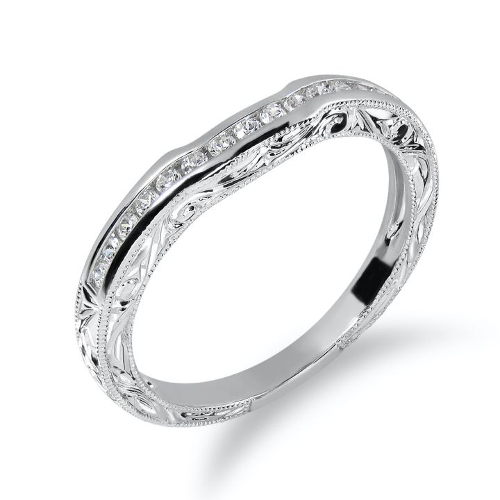 แหวนหมั้นหญิง-ทอง-18kt-ประดับเพชร-น้ำหนักรวม-0-15-กะรัต-คุณภาพเพชร-f-g-vs