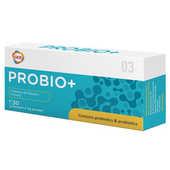 [EXP07/2025] GKB Probio+ (Probiotics & Prebiotics Formula) 30'S Lazada