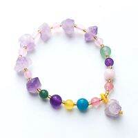 Irregular Amethyst Gravel celet Crystal Dream Handchain Girl Birthday Gifts