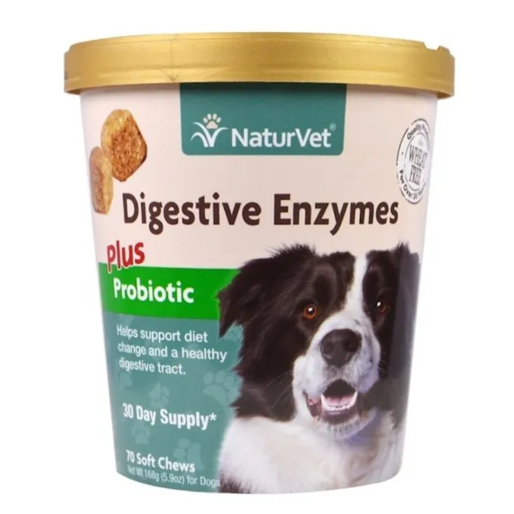 Digestive Enzymes, Plus Pre and Probiotic, 70 Soft Chews, Naturvet
