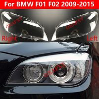 โคมไฟอัตโนมัติเคสสำหรับ BMW 7 Series F01 740Li 730Li F02 760Li 750Li 2009-2015เลนส์กระจกกรอบหมวกแก็ปฝาครอบไฟหน้ารถ