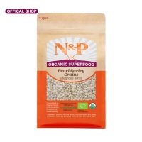 ลูกเดือย ออร์แกนิค ปริมาณ 1000 กรัม  N&amp;P Organic Pearl  Barley Grains 1000 g