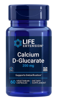 Life Extension Calcium D-Glucarate 200 mg / 60 Vegetarian Capsules