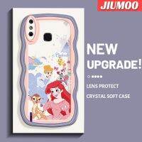 JIUMOO เคสสำหรับ Infinix Smart 4 X653 4C อัจฉริยะเคสการ์ตูนแฮปปี้สโนว์ไวท์ดีไซน์ใหม่คอลลาร์ขอบคลื่นนุ่มเคสมือถือกันกระแทกแบบใสโปร่งใสลายกล้องถ่ายรูปที่สร้างสรรค์เคสซิลิกาเจลป้องกัน