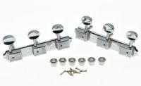 KAISH Chrome Vintage 3 on a Plate 3x3 Guitar Tuning Keys Tuners for LP SG JR