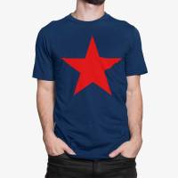 2023 newMen Fashion Red Star 3D Print T Shirt Casual Top Short Sleeve Soviet Communist Military Printed O Neck T-Shirt