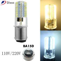 DISSO สำหรับจักรเย็บผ้า ขาว/วอร์มไวท์ 2.6W 3014 BA15D โคมไฟคริสตัล หลอด LED ข้าวโพด 110/120V