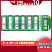 GREEN HERB 01 ỐNG HÍT THÔNG MŨI GREEN HERB 2 ĐẦU THÁI LAN ZENSHOP.NET