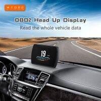 อุปกรณ์ S01 OBD2 HUD แรงดันเทอร์โบตามความเร็วในคอมพิวเตอร์บอร์ดเครื่องวัดอุณหภูมิน้ำมันจอแสดงผลดิจิตอลส่วนหัวอุปกรณ์ตกแต่งรถยนต์