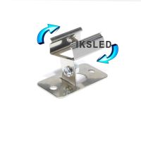 Rotate Mounting Bracket Fixing Clip For LED Strip Light with Screws fit for 13.5~16mm wide aluminum LED Clips For Strip Light