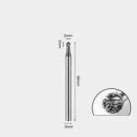 Shipping-1pcs หัวขัดโลหะทังสเตนคาร์ไบด์แข็ง2รุ่นเครื่องมือไฟฟ้าแกะสลักราก3มม. 6มม. ฟรี