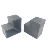 卐☸ 50x50 Square Tube 5x5CM Aluminum Alloy Door And Window Special Corner Code L Shaped Right Angle Elbow Pipe Connector