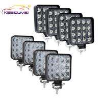 【CW】 4PCS 6000K Led Car 48W 12V Round SUV Tractor