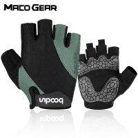 hotx【DT】 Breathable Cycling Half Gloves Racing MTB Sport Anti-Slip Shock-Proof Workout Men