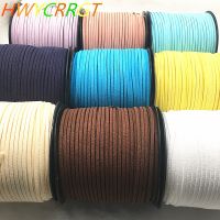 Baru 5 Meter/Lot 3Mm Dua Sisi Suede Dikepang Tali Beludru Korea Kulit Manik-manik Buatan Tangan Perhiasan Gelang String