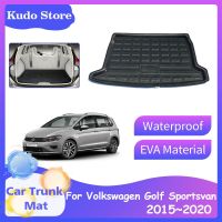 แผ่นรองท้ายรถสำหรับ Volkswagen VW Golf Sportsvan SV 2015 ~ 2020 Error ผ้าคลุมกระเป๋าเดินทางถาดใส่อาหารพรมอุปกรณ์เสริม