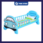 Giường nhựa trẻ em có nhiều mẫu cho em bé lựa chọn holla Pobe thiết kế gấp