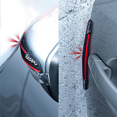 Universal รถประตู Guard Edge Protector Scratch Strip Auto ยางกระจกมองหลัง Anti-Scratch Protection Anti-Collision Sticker