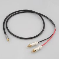 HIFI 2.5/3.5/4.4mm Balanced Male to 2 RCA Male Audio Adapter Cable 6.35mm XLR 7n-OCC Single Copperr Audio Cable Cables