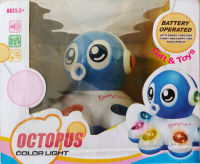 ของเล่นเด็กรถปลาหมึกชนถอย  Octopus Color Light Music Toy For Kids  NO.2020B #GT0034