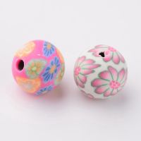 Ready Stock 1 Handmade Polymer Clay Beads, Round,