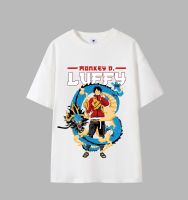 เสื้อยืดฤดูใบไม้ร่วง Shenlong Lufei One Piece เสื้อยืดฤดูใบไม้ร่วง เสื้อยืดผ้าฝ้ายฤดูใบไม้ร่วง S-5XL