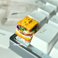 1pc Handmade Cartoon Cute Personality Hamburger Keycap For MX Switch Mechanical Keyboard Game Keycap Replacement