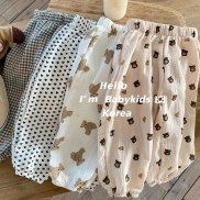 Quần Legging Chống Muỗi Mùa Hè Cho Bé Trai Bé Gái Quần Hoa Thường Ngày