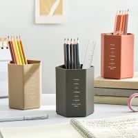 Hexagonal Design Pen Holder Large Capacity Pen Pencil Organizer Brush Storage Container Box Plastic Stationery Desk Organizer