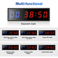 2.3 "Programmable LED Interval Timer Countdown Clock Stopwatch With Remote Control Digital Fitness Timer For Home Gym Fitness