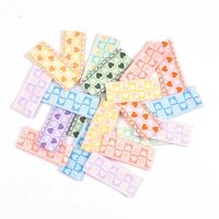 50Pcs New candy color mini Heart Embroidery Clothes Labels For Sewing supplies Handmade Tags DIY Garment Bags Hats Accessories Stickers Labels