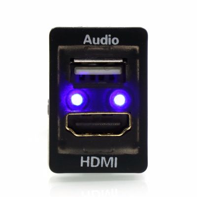 Car USB Audio Input Charger with HDMI Socket Use for TOYOTA,Camry,Corolla,Yaris,RAV4,Reiz,Land Cruiser,Coaster,Vios,Sienna