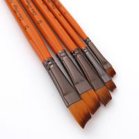 Professional Paint Brushes Set 5pcs Artist Paintbrush Nylon Hair Wooden Handle for Acrylic Oil Gouache Face Art Craft Painting